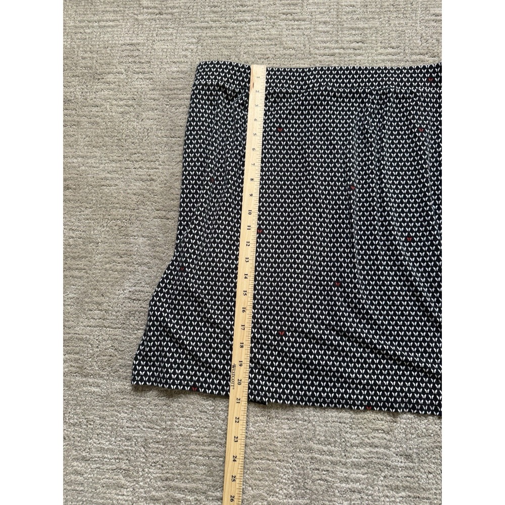J Jill Wearever Collection Knit Skirt Women's Large Black Pull-On Stretch Career - Picture 4 of 7